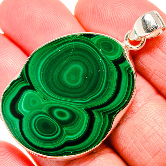 Malachite Pendants handcrafted by Ana Silver Co - PD35181