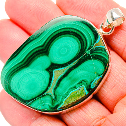 Malachite Pendants handcrafted by Ana Silver Co - PD35182