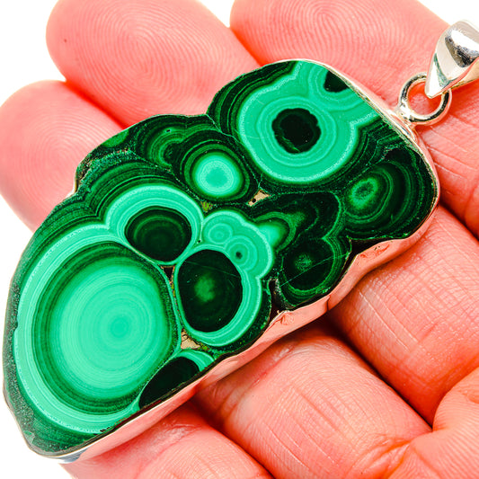 Malachite Pendants handcrafted by Ana Silver Co - PD35183