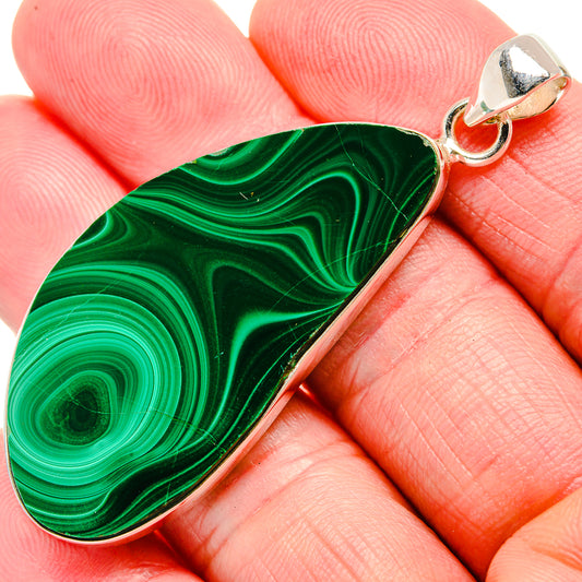 Malachite Pendants handcrafted by Ana Silver Co - PD35184