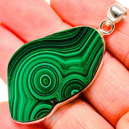 Malachite Pendants handcrafted by Ana Silver Co - PD35185