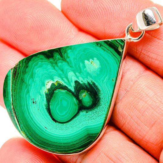 Malachite Pendants handcrafted by Ana Silver Co - PD35187