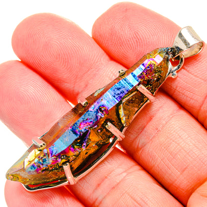 Titanium Sunshine Druzy Pendants handcrafted by Ana Silver Co - PD35190