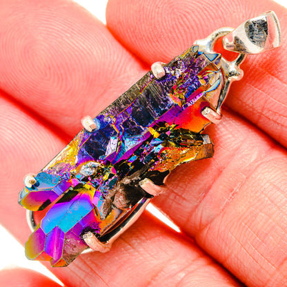 Titanium Sunshine Druzy Pendants handcrafted by Ana Silver Co - PD35192