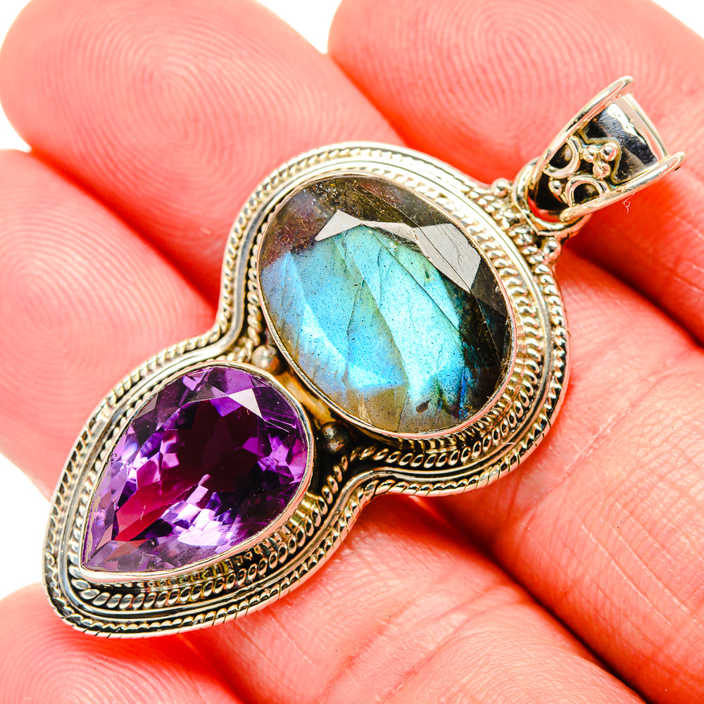 Labradorite Pendants handcrafted by Ana Silver Co - PD35196