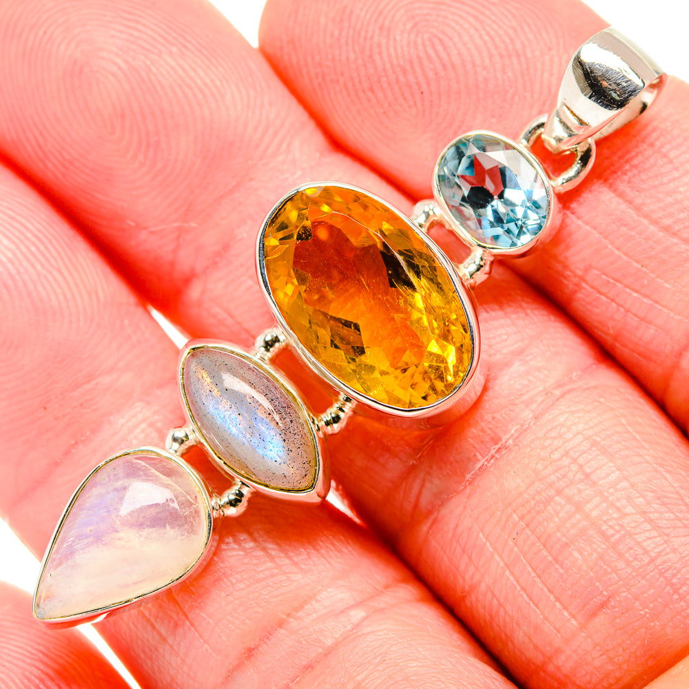 Citrine Pendants handcrafted by Ana Silver Co - PD35197