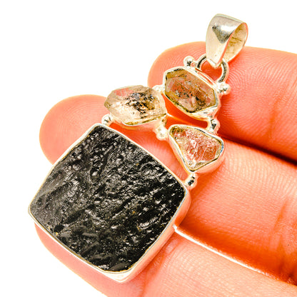Tektite Pendants handcrafted by Ana Silver Co - PD3520