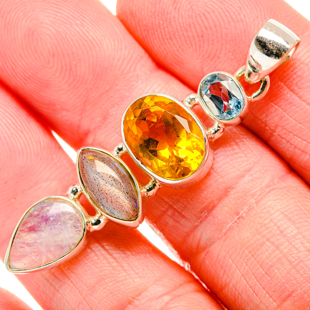 Citrine Pendants handcrafted by Ana Silver Co - PD35200