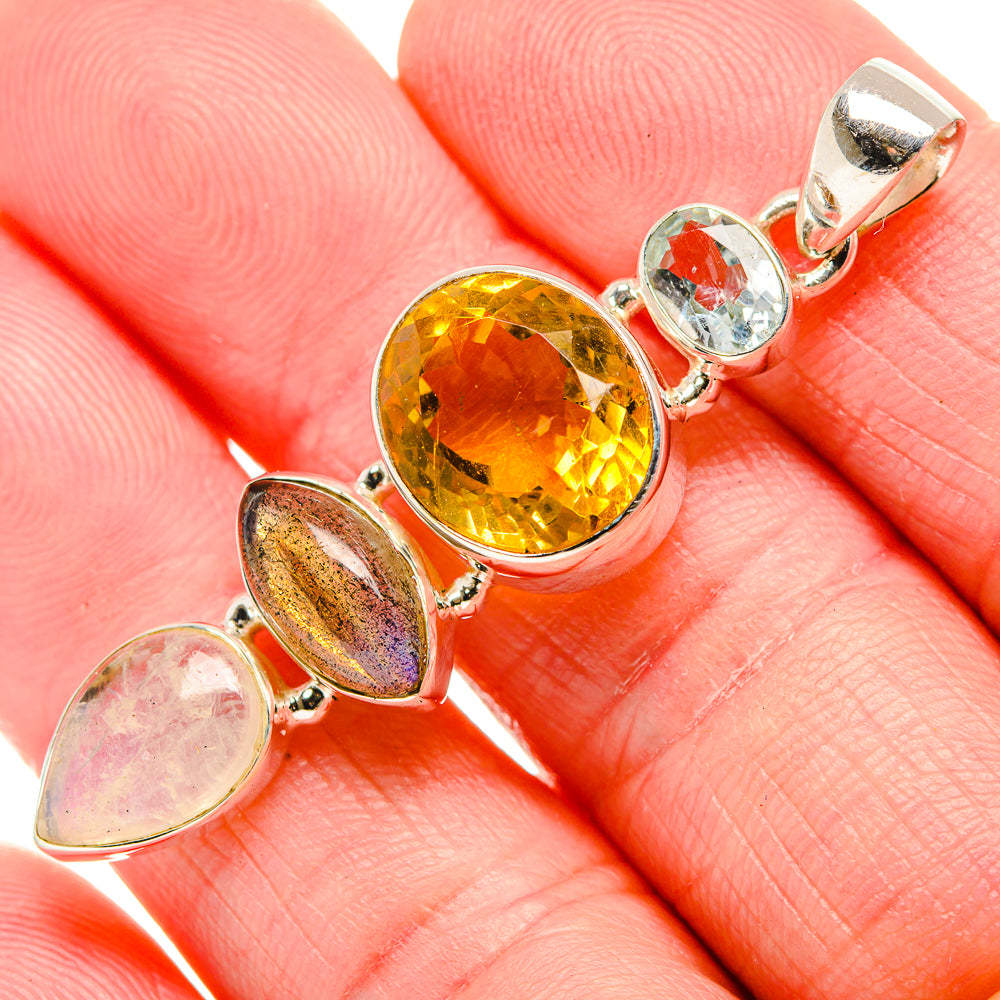 Citrine Pendants handcrafted by Ana Silver Co - PD35202