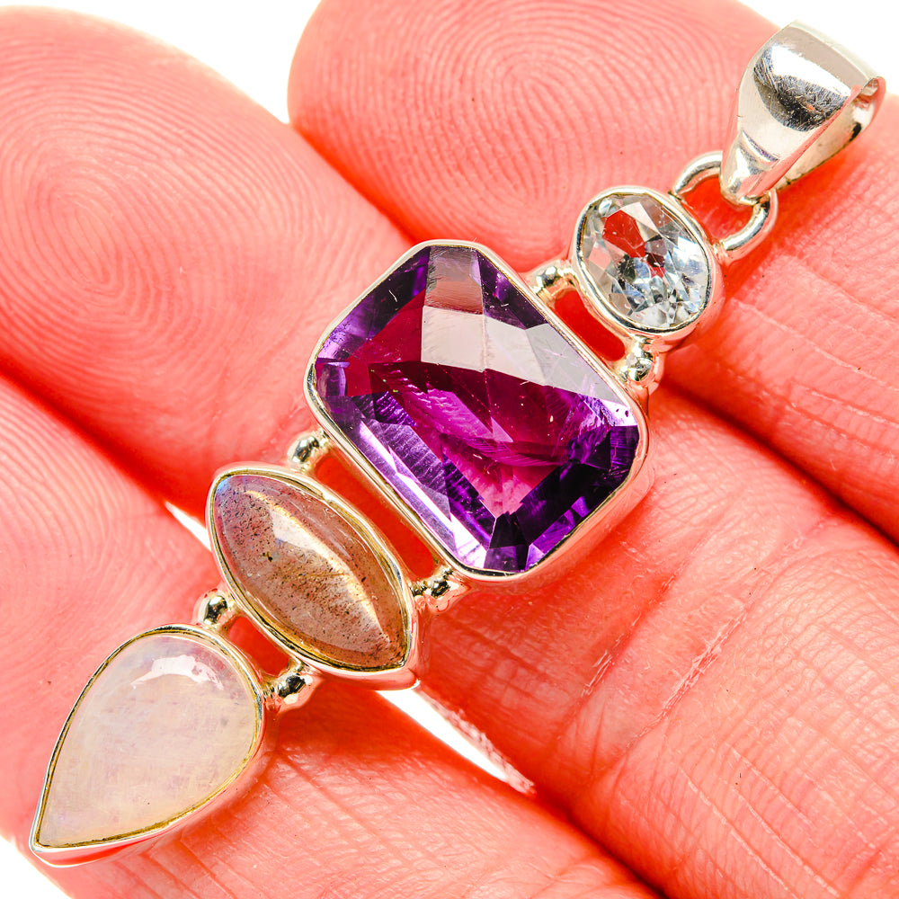 Amethyst Pendants handcrafted by Ana Silver Co - PD35204
