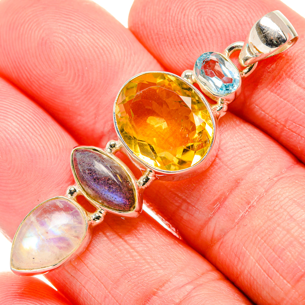 Citrine Pendants handcrafted by Ana Silver Co - PD35205