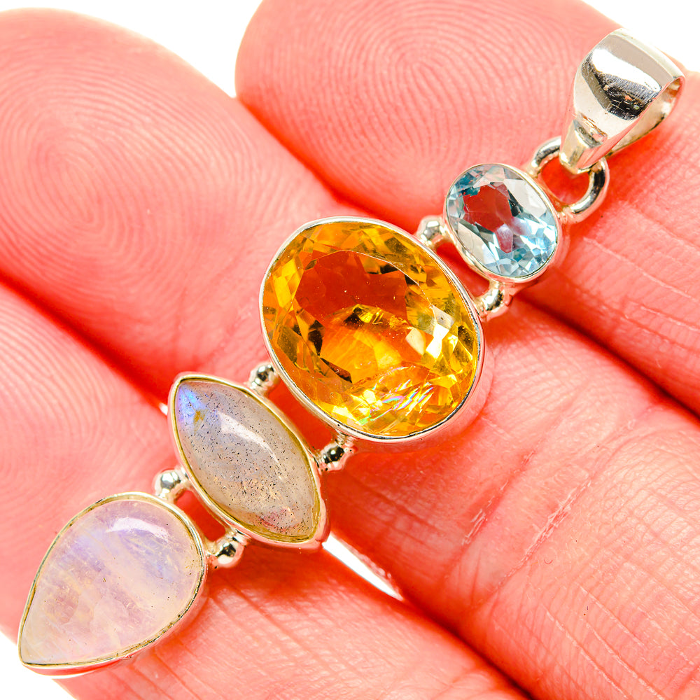 Citrine Pendants handcrafted by Ana Silver Co - PD35207