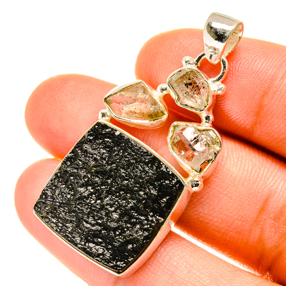 Tektite Pendants handcrafted by Ana Silver Co - PD3521