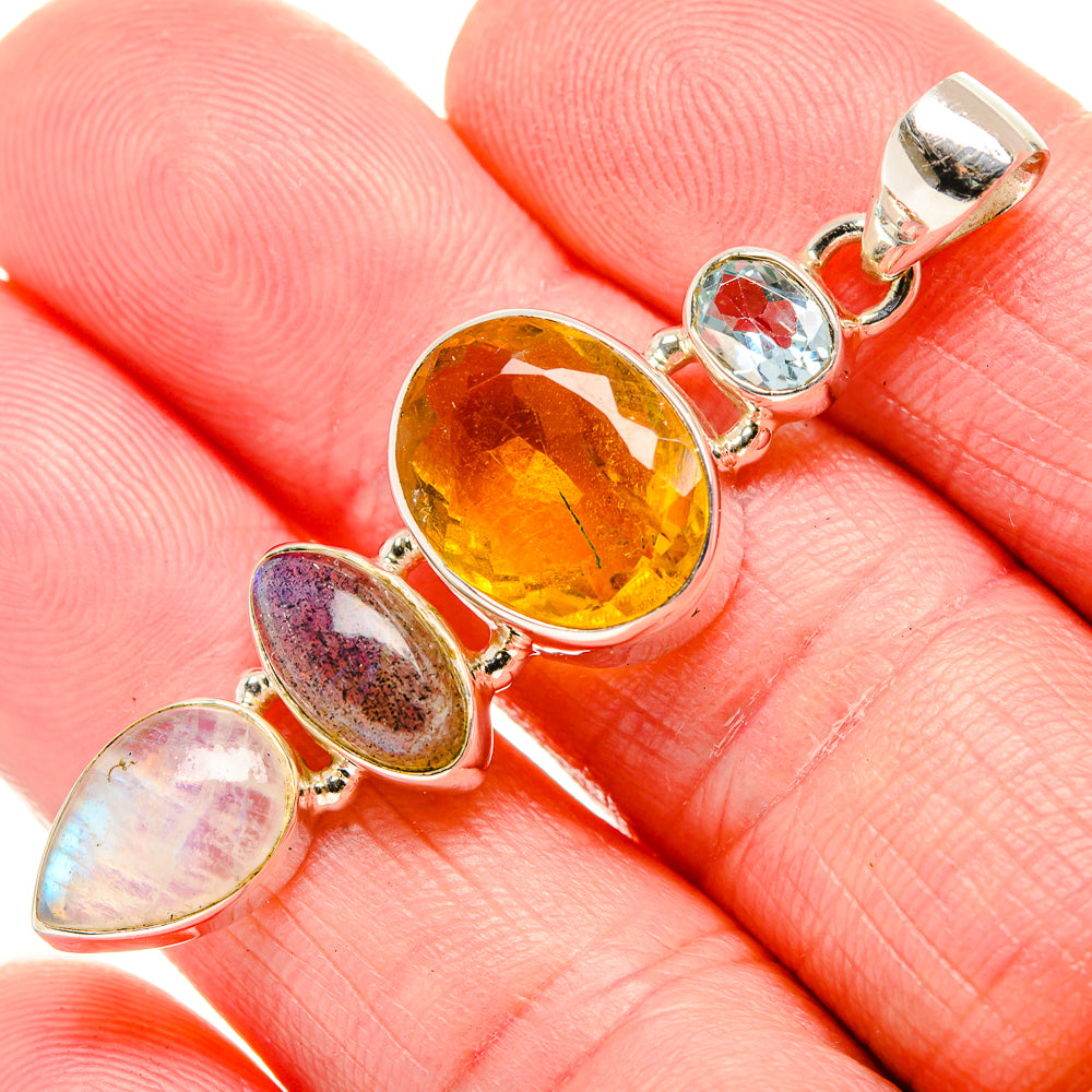 Citrine Pendants handcrafted by Ana Silver Co - PD35212