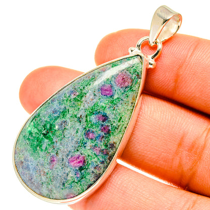 Ruby Fuchsite Pendants handcrafted by Ana Silver Co - PD3522