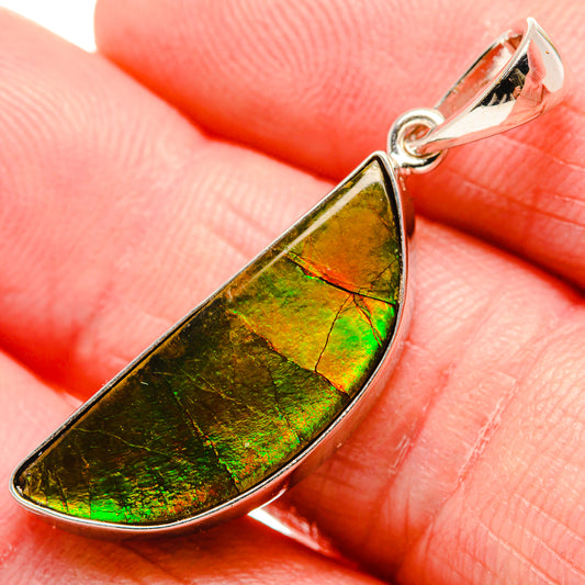 Ammolite Pendants handcrafted by Ana Silver Co - PD35225-SS - Photo 2