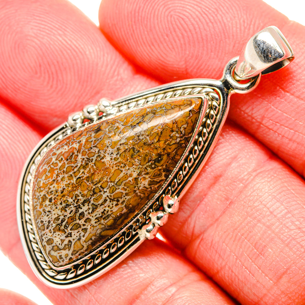 Dinosaur Bone Pendants handcrafted by Ana Silver Co - PD35236