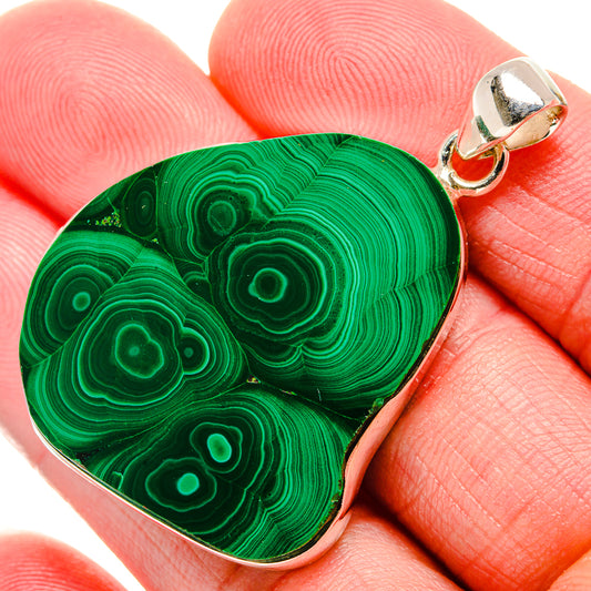 Malachite Pendants handcrafted by Ana Silver Co - PD35240