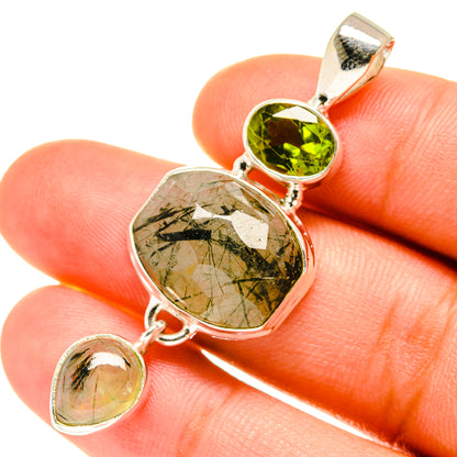 Tourmalinated Quartz Pendants handcrafted by Ana Silver Co - PD3526