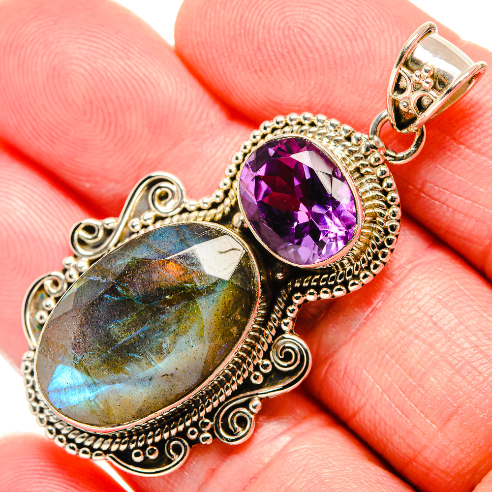 Labradorite Pendants handcrafted by Ana Silver Co - PD35263
