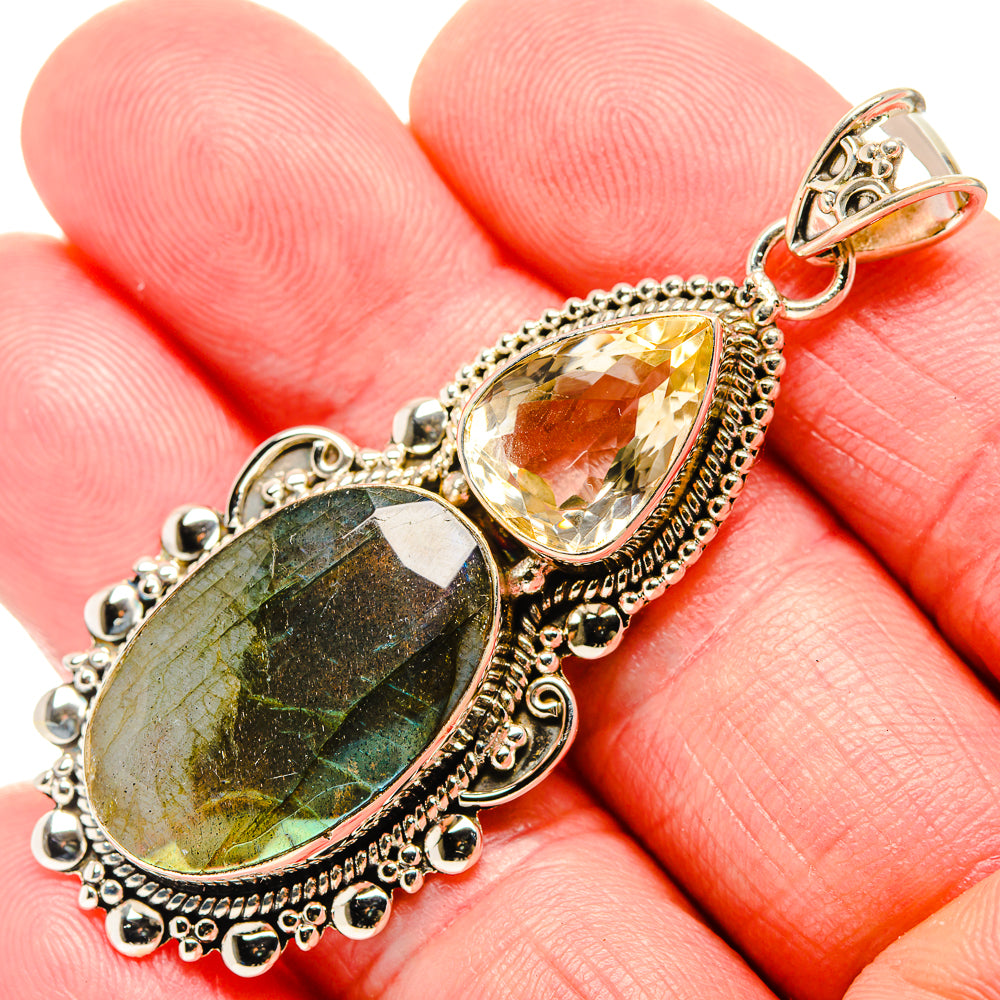 Labradorite Pendants handcrafted by Ana Silver Co - PD35265