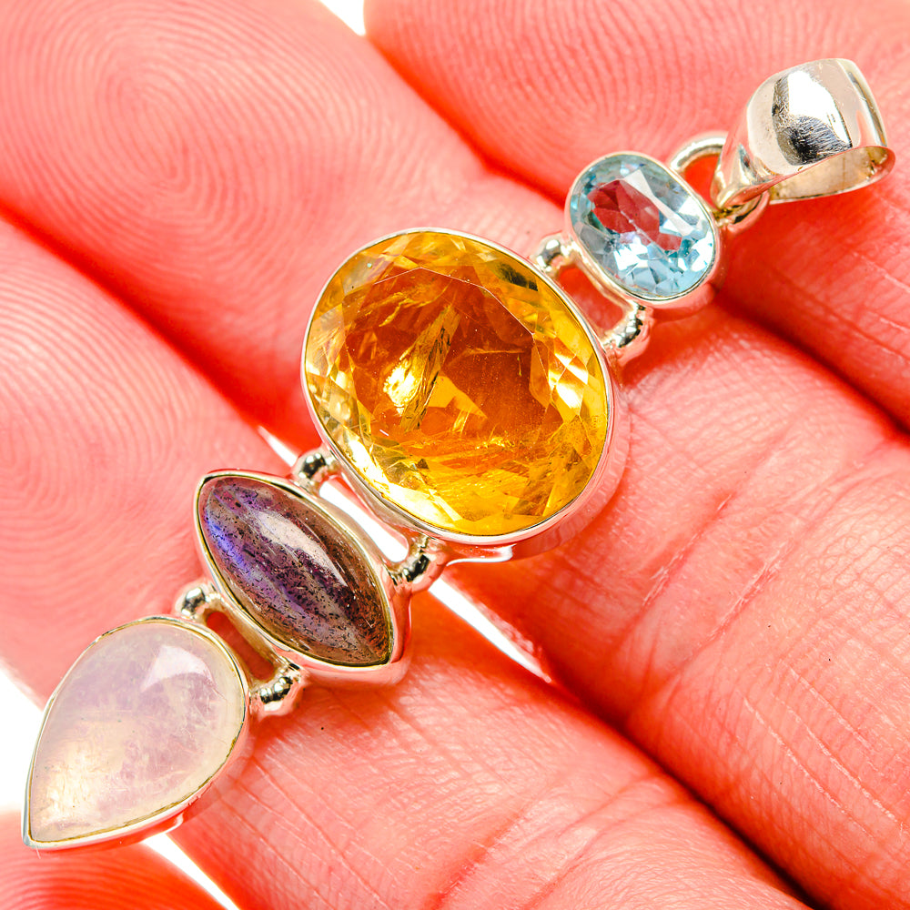Citrine Pendants handcrafted by Ana Silver Co - PD35272
