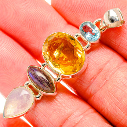 Citrine Pendants handcrafted by Ana Silver Co - PD35272
