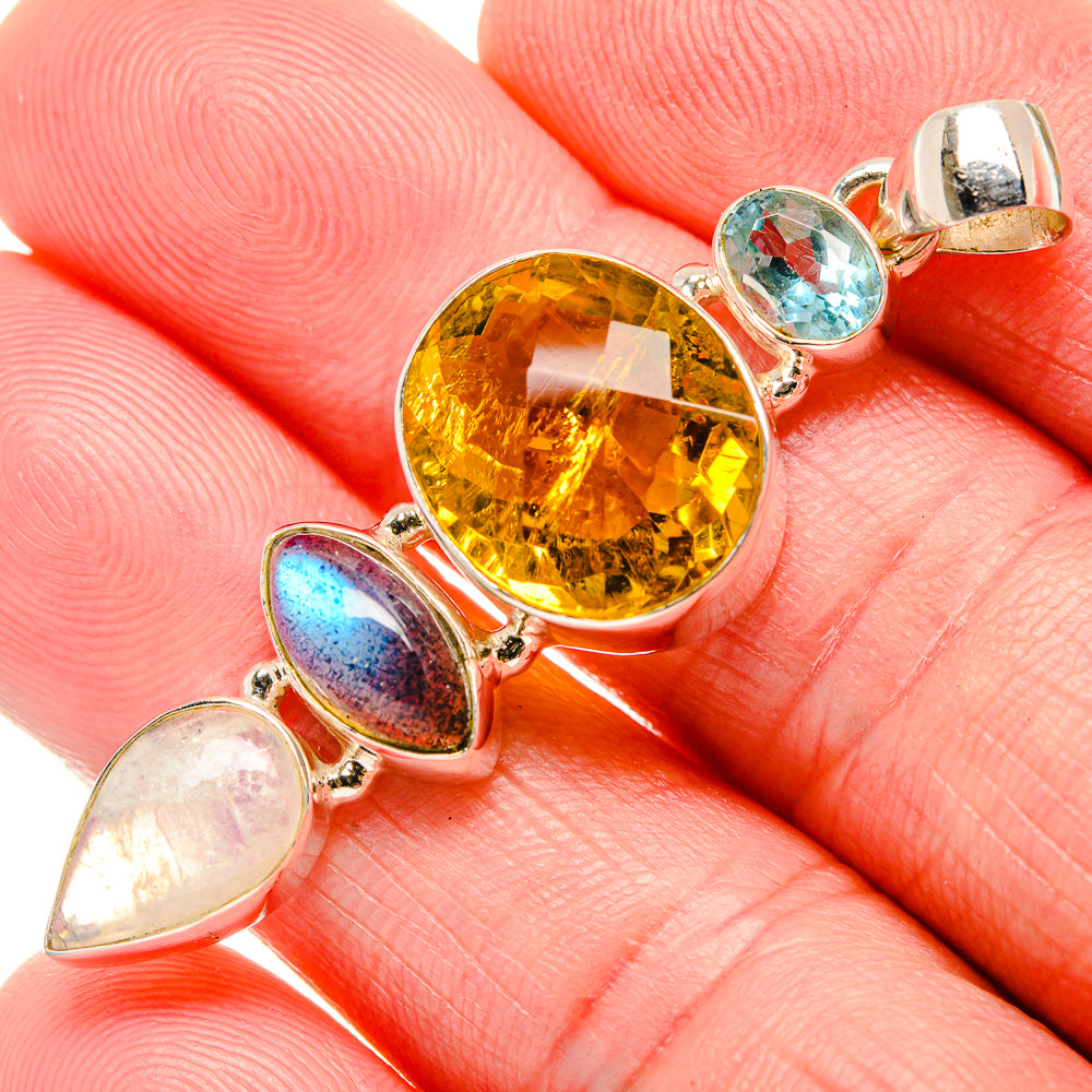 Citrine Pendants handcrafted by Ana Silver Co - PD35273
