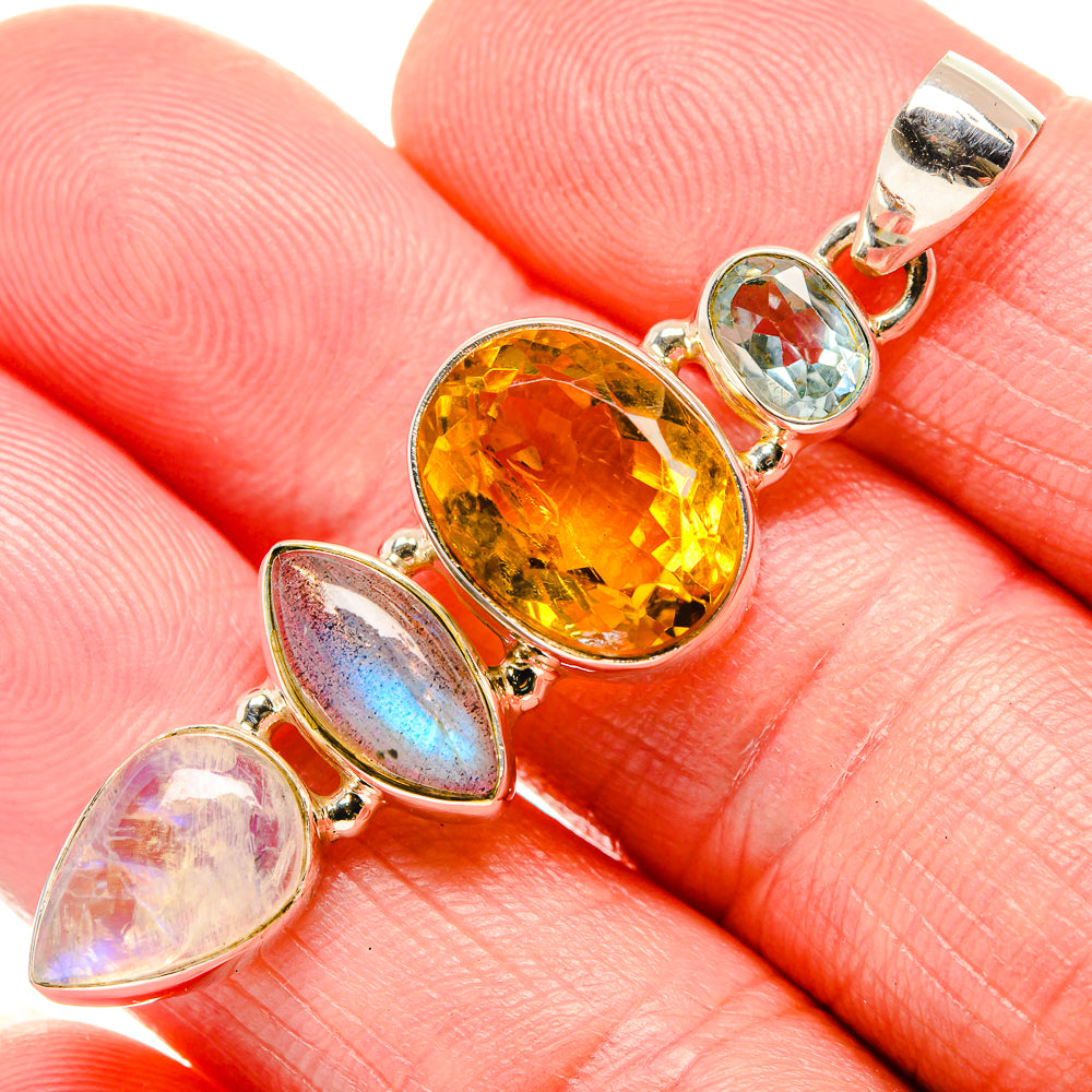 Citrine Pendants handcrafted by Ana Silver Co - PD35275