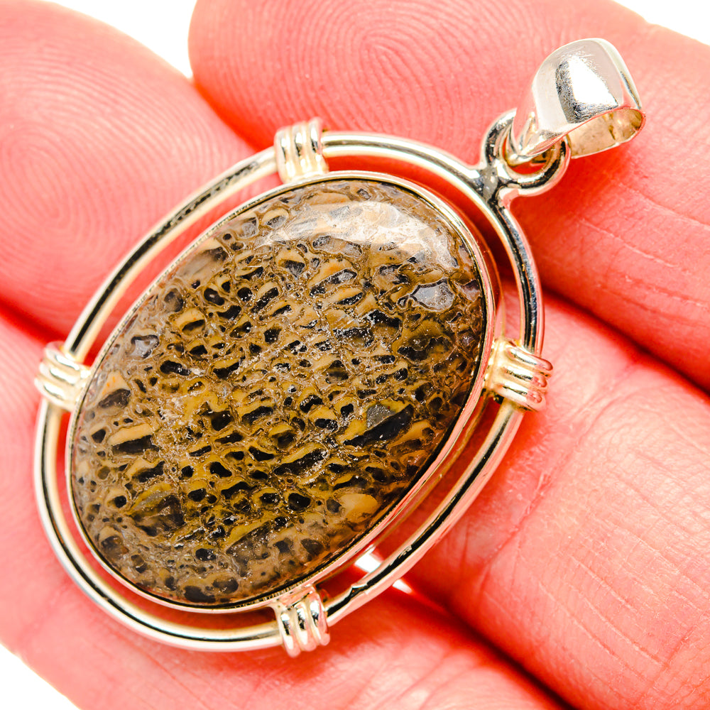 Dinosaur Bone Pendants handcrafted by Ana Silver Co - PD35294