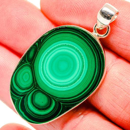 Malachite Pendants handcrafted by Ana Silver Co - PD35302