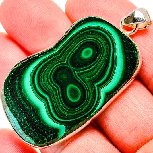 Malachite Pendants handcrafted by Ana Silver Co - PD35303