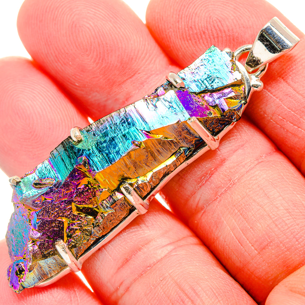 Titanium Sunshine Druzy Pendants handcrafted by Ana Silver Co - PD35310