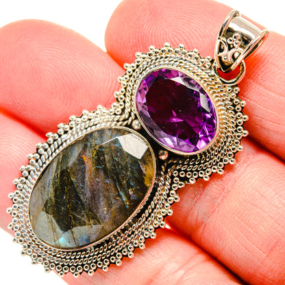 Labradorite Pendants handcrafted by Ana Silver Co - PD35319