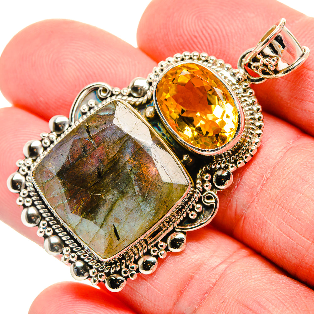 Labradorite Pendants handcrafted by Ana Silver Co - PD35321