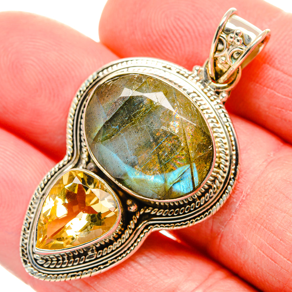 Labradorite Pendants handcrafted by Ana Silver Co - PD35323