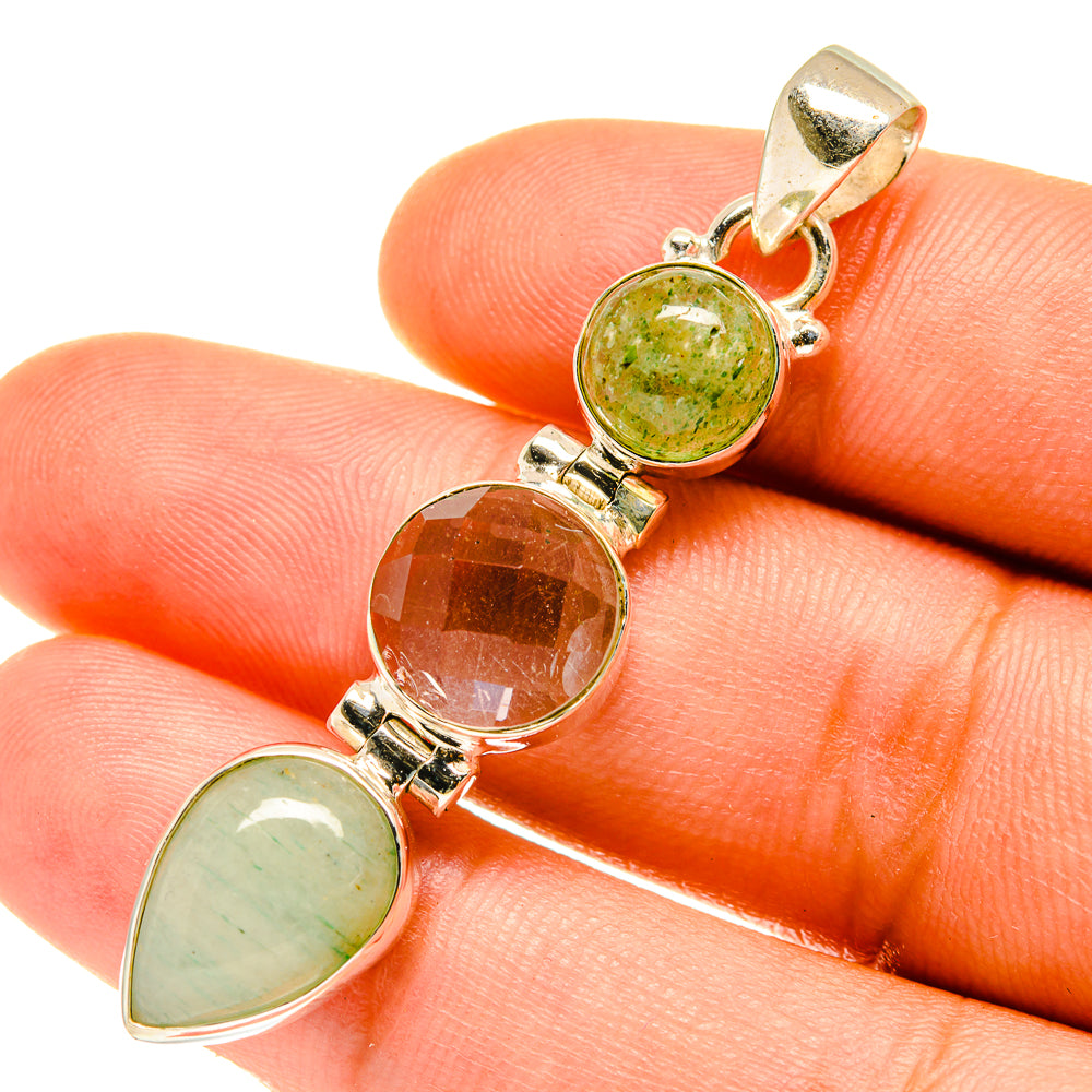 Prehnite Pendants handcrafted by Ana Silver Co - PD3533