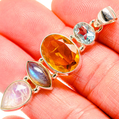Citrine Pendants handcrafted by Ana Silver Co - PD35340