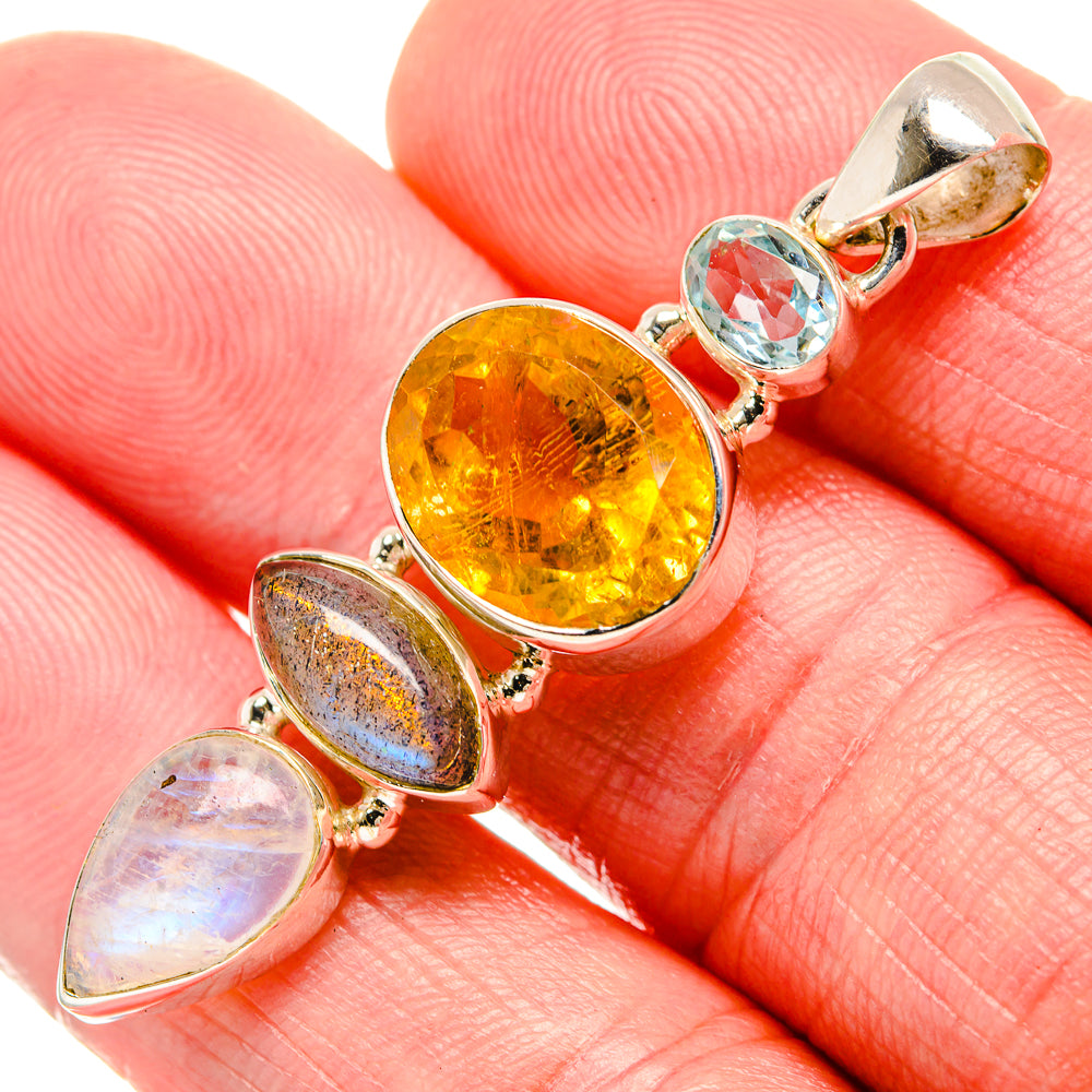 Citrine Pendants handcrafted by Ana Silver Co - PD35341