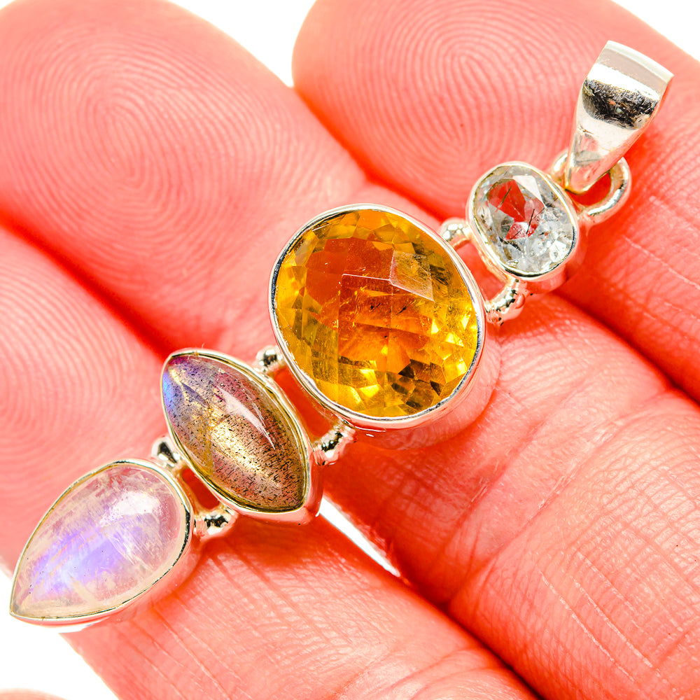 Citrine Pendants handcrafted by Ana Silver Co - PD35343
