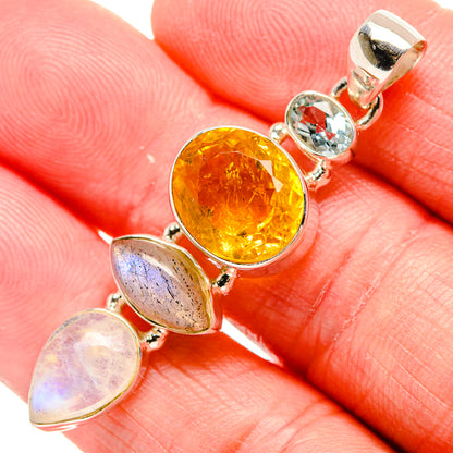 Citrine Pendants handcrafted by Ana Silver Co - PD35349