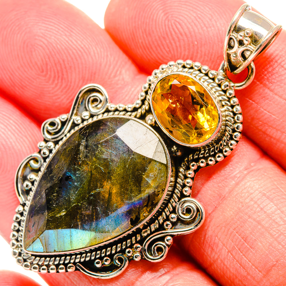 Labradorite Pendants handcrafted by Ana Silver Co - PD35360