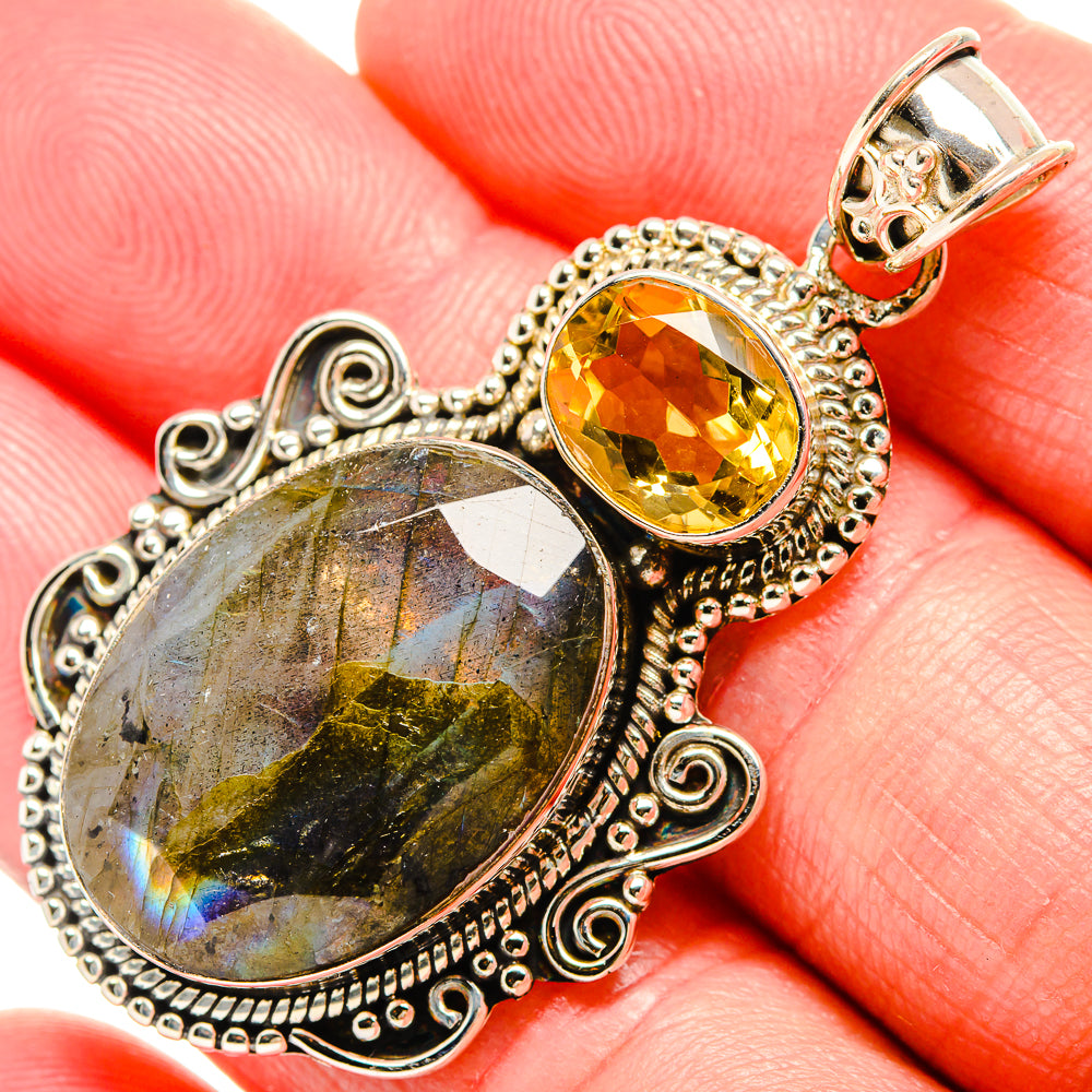 Labradorite Pendants handcrafted by Ana Silver Co - PD35362
