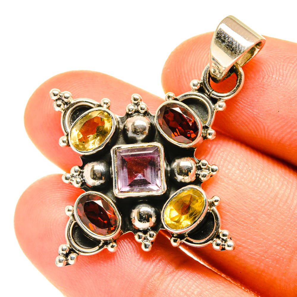 Amethyst Pendants handcrafted by Ana Silver Co - PD3538