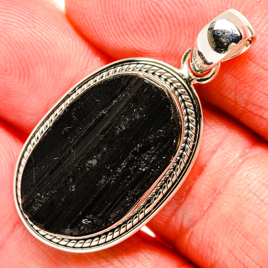 Black Tourmaline Pendants handcrafted by Ana Silver Co - PD35389