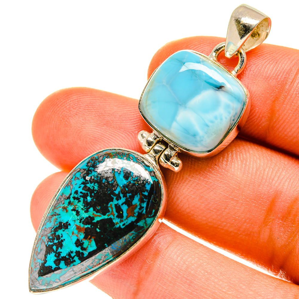Shattuckite Pendants handcrafted by Ana Silver Co - PD3539