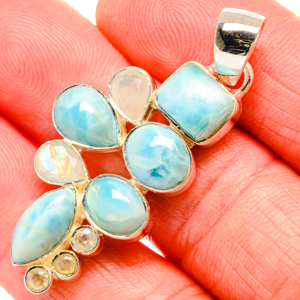 Larimar Pendants handcrafted by Ana Silver Co - PD35401