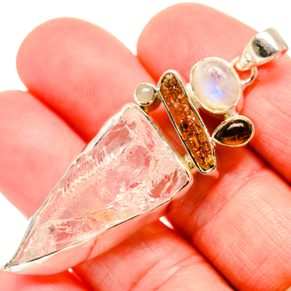 Rainbow Moonstone Pendants handcrafted by Ana Silver Co - PD35405