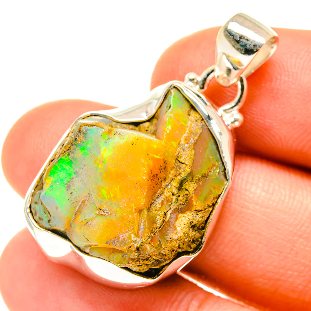 Ethiopian Opal Pendants handcrafted by Ana Silver Co - PD3541