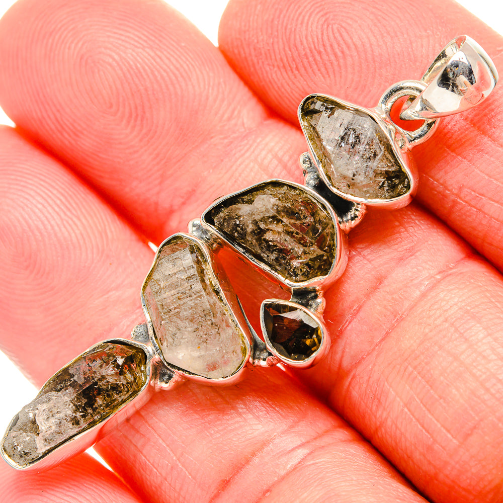 Herkimer Diamond Pendants handcrafted by Ana Silver Co - PD35411